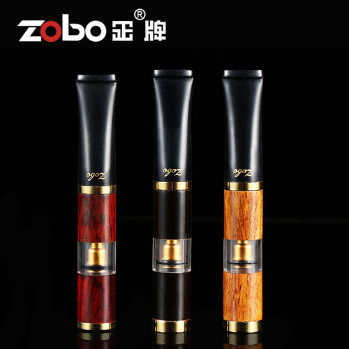 zobo正牌男士过滤循环型烟嘴可清洗型微孔香菸过滤器檀木正品烟具 - 封面