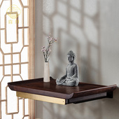 喜月红木实木小型高档佛龛墙壁挂式 佛柜神龛观音菩萨佛祖供桌供台