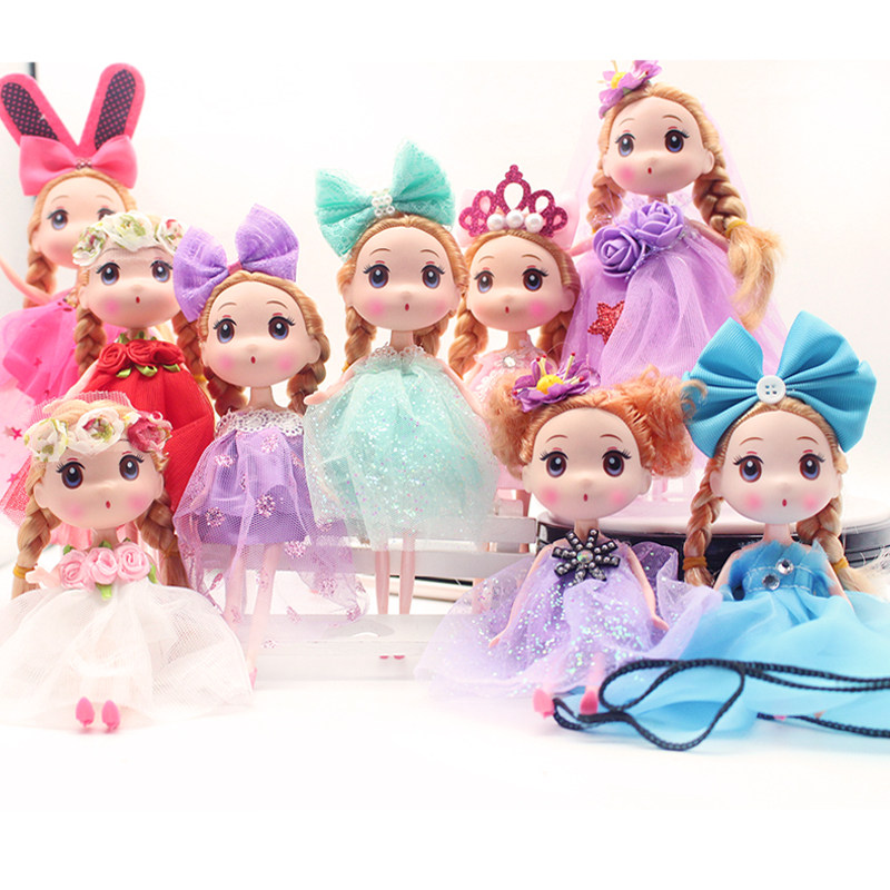 18cm儿童玩具迷你小凯丽迷糊娃娃女孩过家家单个婚纱公主玩偶批发