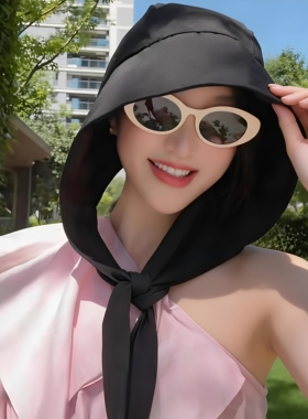 夏季出游户外防紫外线包头防晒帽