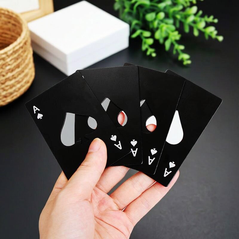 2个装新款黑桃A创意啤酒不锈钢开瓶器启瓶器啤酒起个性开酒器