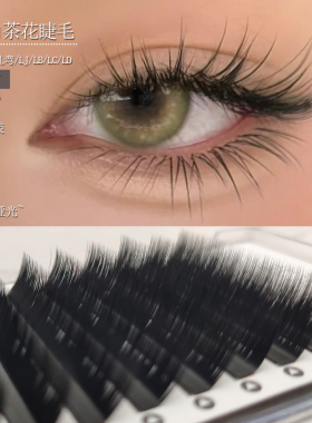 国风LB/LC山茶花睫毛嫁接L婴儿弯LJLD型新中式狐系漫画美睫店专用