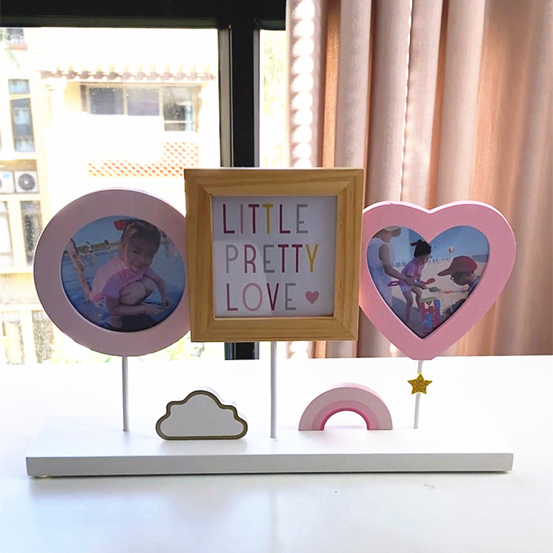 爱心相框摆台简约照片框相架摆件