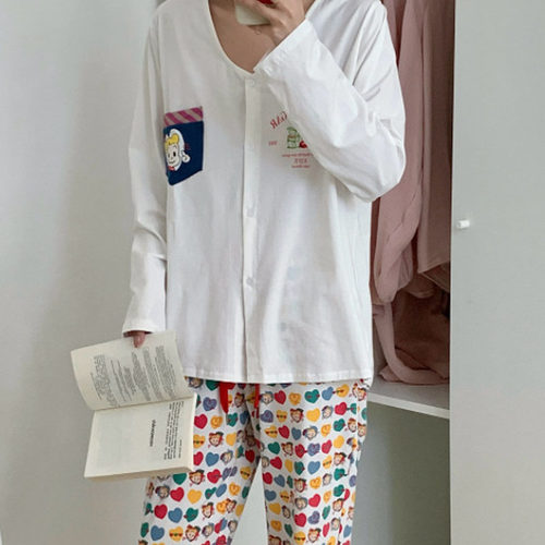 ins原田治甜美可爱春秋季睡衣