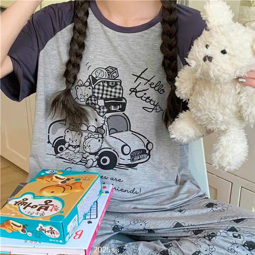 Kitty猫卡通可爱小猫女士短袖