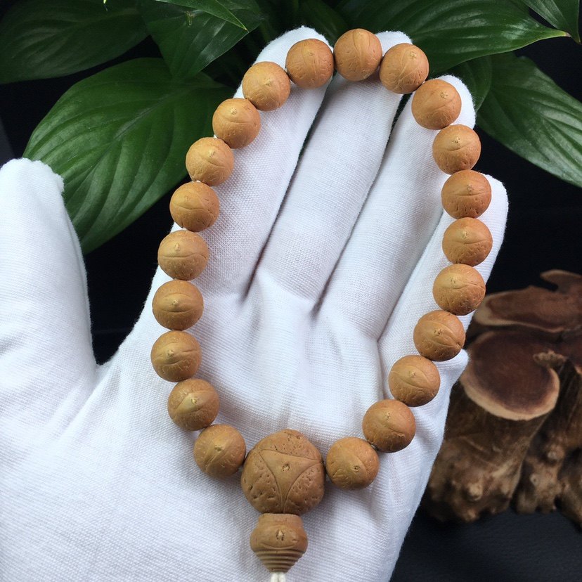 米奇文玩尼泊尔精品小凤眼11mm五星麒麟眼龙眼念珠佛珠文玩