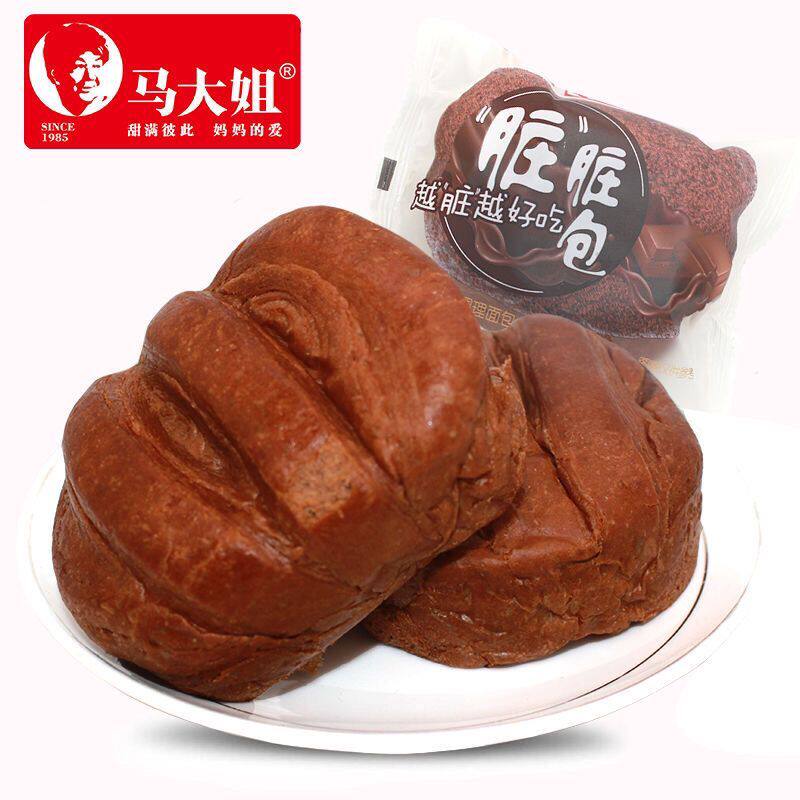 马大姐脏脏包休闲食品巧克力味夹心软面包早餐代餐零食办公室点心