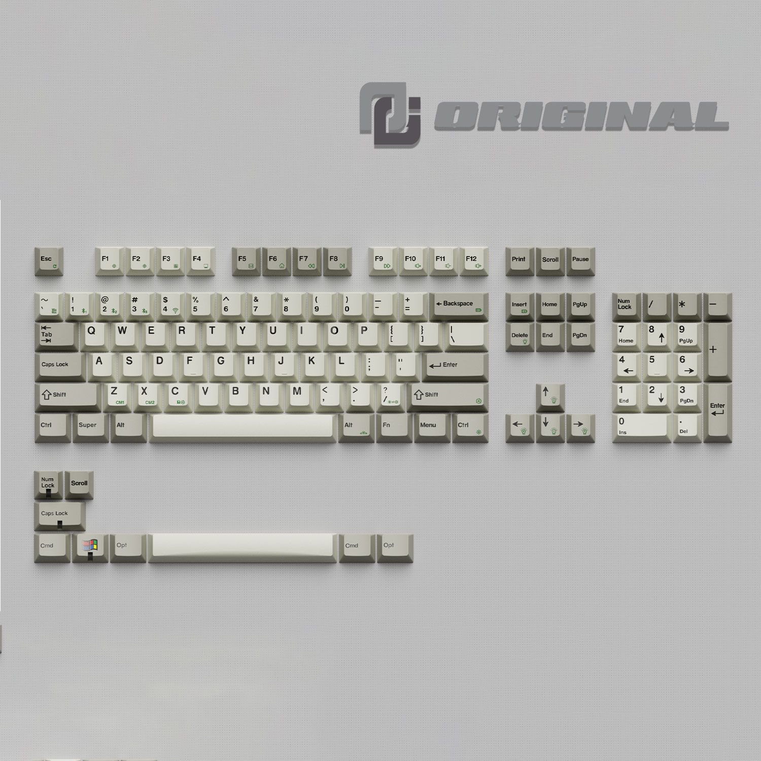 原厂高度PBT五面热升华机械键盘