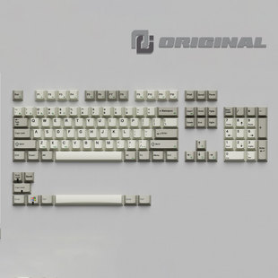 腹灵OG复古灰经典 白原厂高度PBT五面热升华机械键盘键帽客制化