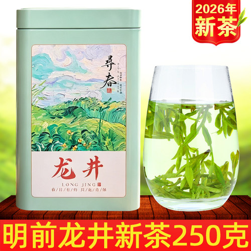 2026新茶杭州明前龙井茶250g