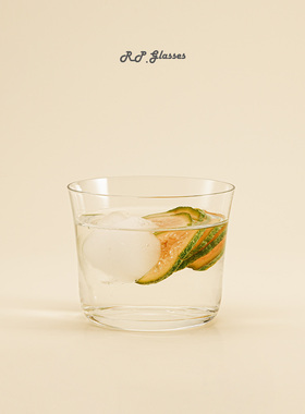 RP日式木村鸡尾酒杯阔口威士忌洋酒杯冰球杯反口咖啡杯可定制LOGO
