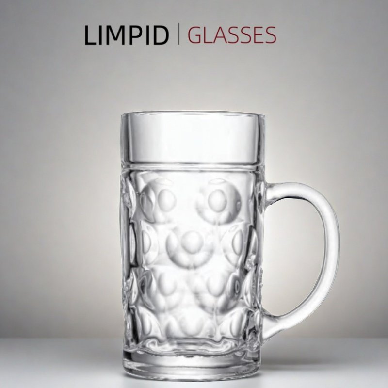 慕尼黑大号啤酒杯加厚大号1L啤酒杯扎啤杯1000ml精酿啤酒杯500ml