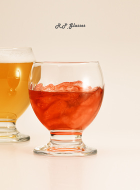 RP精酿啤酒杯进口矮脚墩墩杯咖啡杯雪糕甜品杯可印刷LOGO