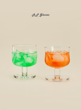 RP鸡尾酒杯调酒杯咖啡啤酒杯轻奢厚底手工高脚杯可印刷LOGO