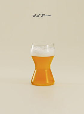RP精酿啤酒杯收腰美人杯漏斗酒杯咖啡杯薄款水晶玻璃杯可印刷LOGO