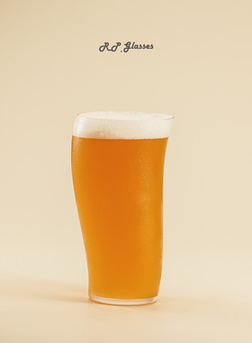 RP波浪杯精酿啤酒杯小红书创意网红杯S型饮料杯可加工LOGO