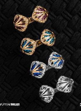 无垠混沌巨蛇鳞戒指925银18K金