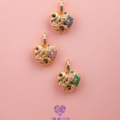 925银18K金 WUYIN无垠 藤蛇系列七夕限定—绕蔓锁心吊坠 七夕礼物