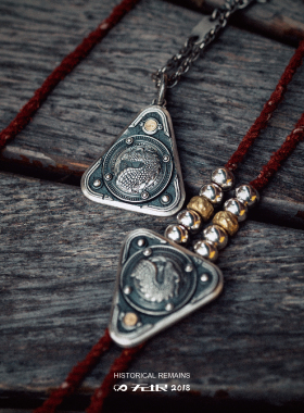 无垠指尖陀螺巨像徽章925银吊坠