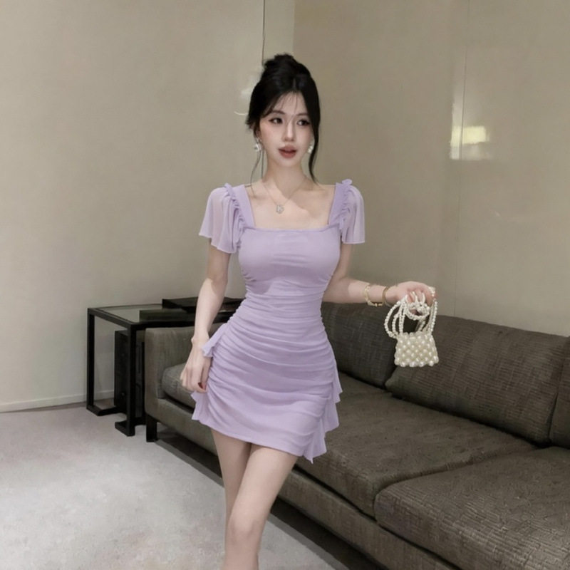 2026夜场性感连衣裙女纯欲辣妹紧身收腰包臀短裙夜店足浴技师工衣