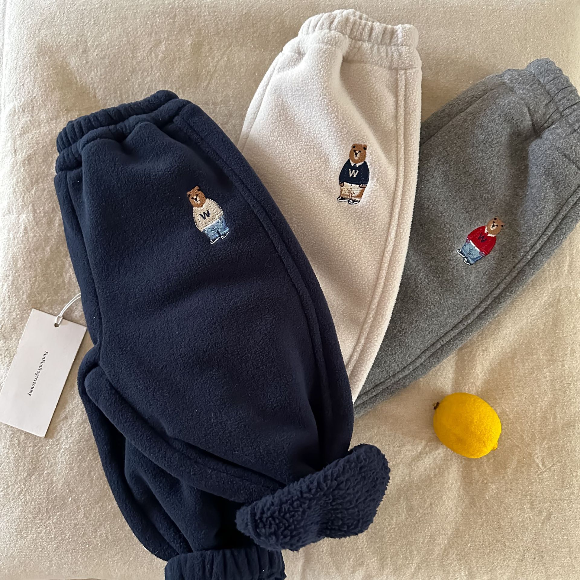 25加绒儿童裤子男童冬款裤子