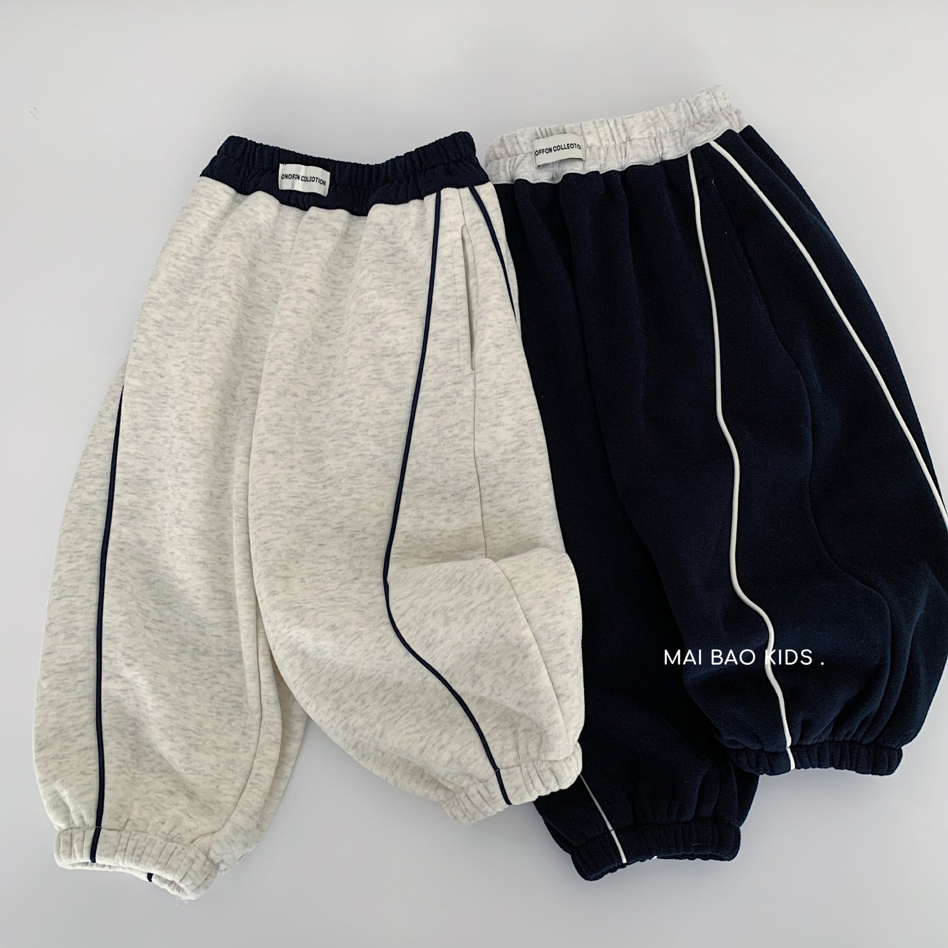麦宝男童加绒长裤2025冬季新款韩版男女童宽松束脚裤宝宝裤子