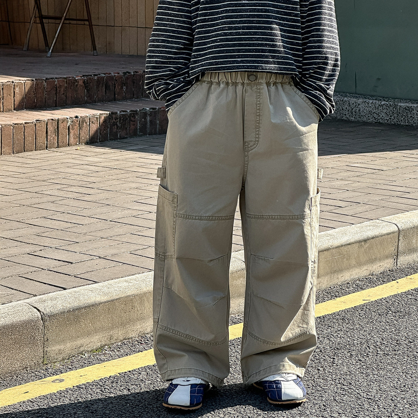 棉小铺男童工装裤儿童春季韩版2026新款宽松潮酷童装裤子运动休闲