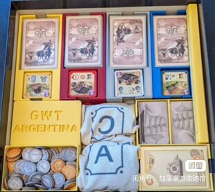 大西部开拓者阿根廷 运牛桌游收纳。大西收纳！加solo卡牌