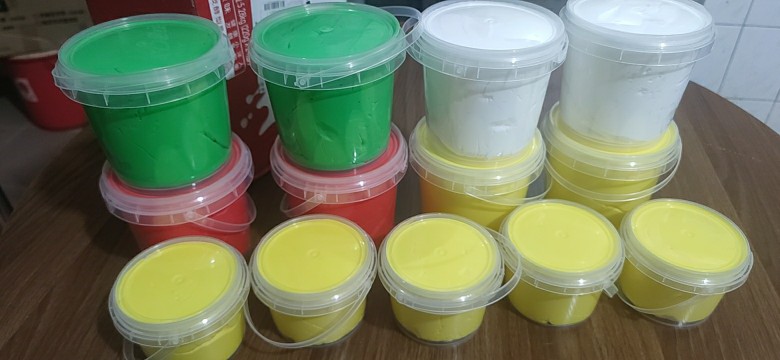 美术粘土手工课无毒白色