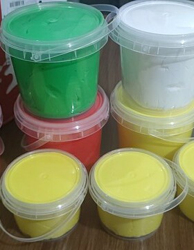 美术手工课300克超轻纸粘土桶装彩泥白色大包像皮泥无毒黏土包邮