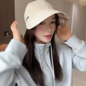 鸭舌帽时尚 帽子女款 秋冬新款 网红款 百搭灯芯绒马术帽显脸小 2026款