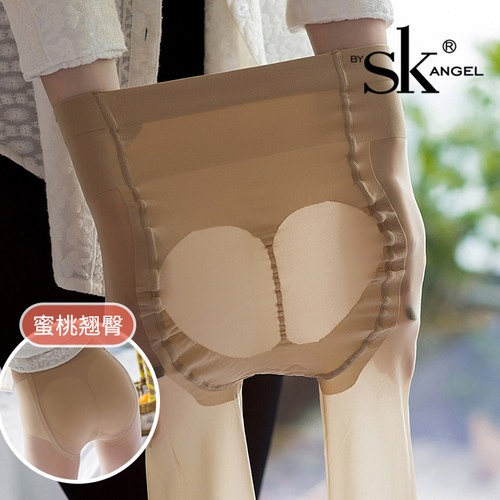 2双sk3d无痕蜜桃臀加棉底连袜裤