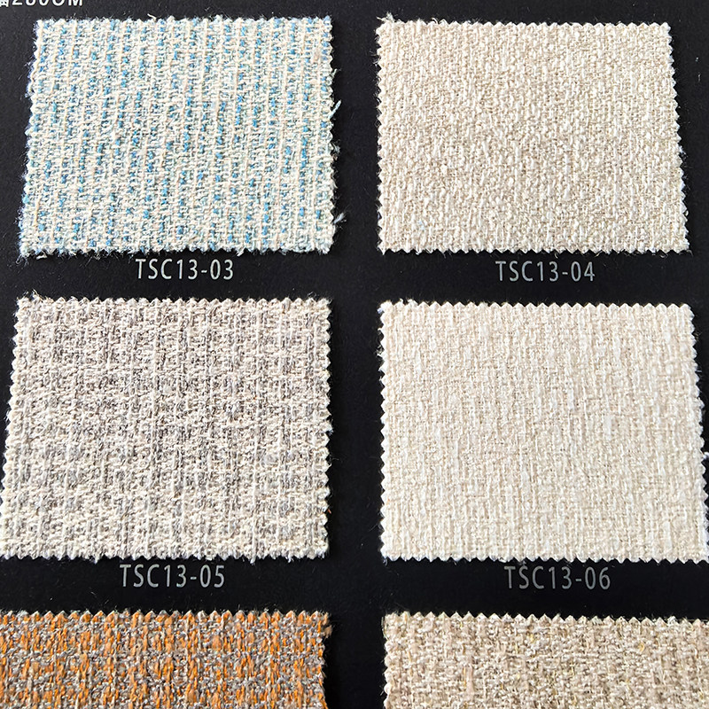 网红小香风糥叽叽厚重编织 高级毛呢质感棉麻意式极简无缝墙布