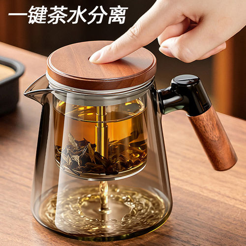 Glass teapot small filter simple tea set office tea pot 7