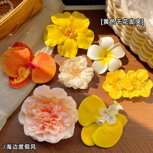 Hair Flower Clip Clips Hawaiian Plumeria Beach Flowers Claw