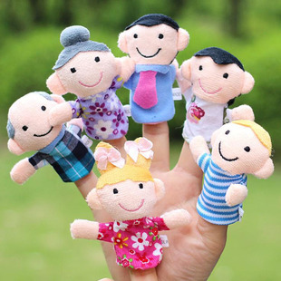 Baby Plush Toy Finger Puppets Tell Story Props 10pcs Animals