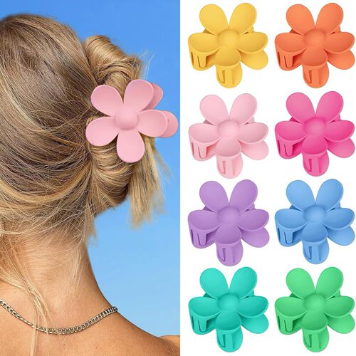 Hair Flower Clip Clips Hawaiian Plumeria Beach Flowers Claw