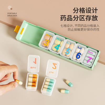 Pill Organizer Medicine Box 2 times a day