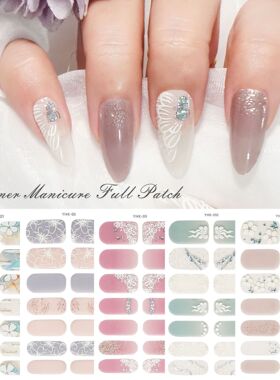 Gel nail sticker nail polish film for waterproof nails