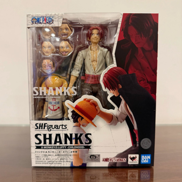 现货 万代 魂限定 SHF 海贼王 红发香克斯 路飞少年期 可动手办