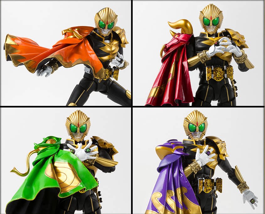 o乐翻天o魂限定 万代 shf 真骨雕 假面骑士 beast 兽爷披风斗篷