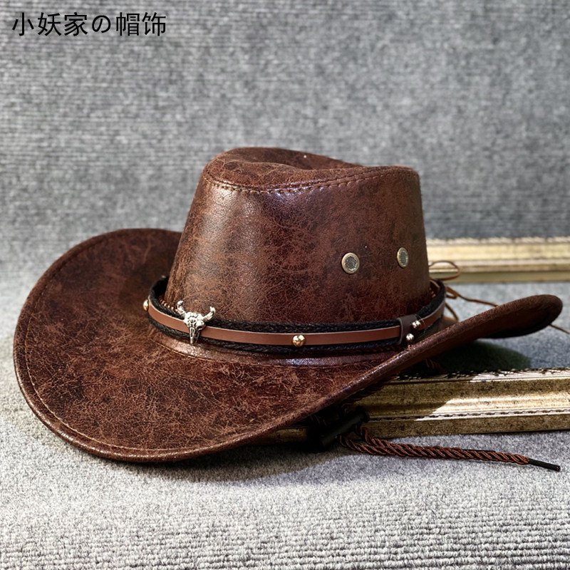 牛头皮带西部牛仔帽子男女春秋户外旅游登山遮阳帽草原拍照骑马帽,服饰配件/皮带/帽子/围巾,帽子,淘宝优惠券,粉丝福利购,淘宝优惠卷