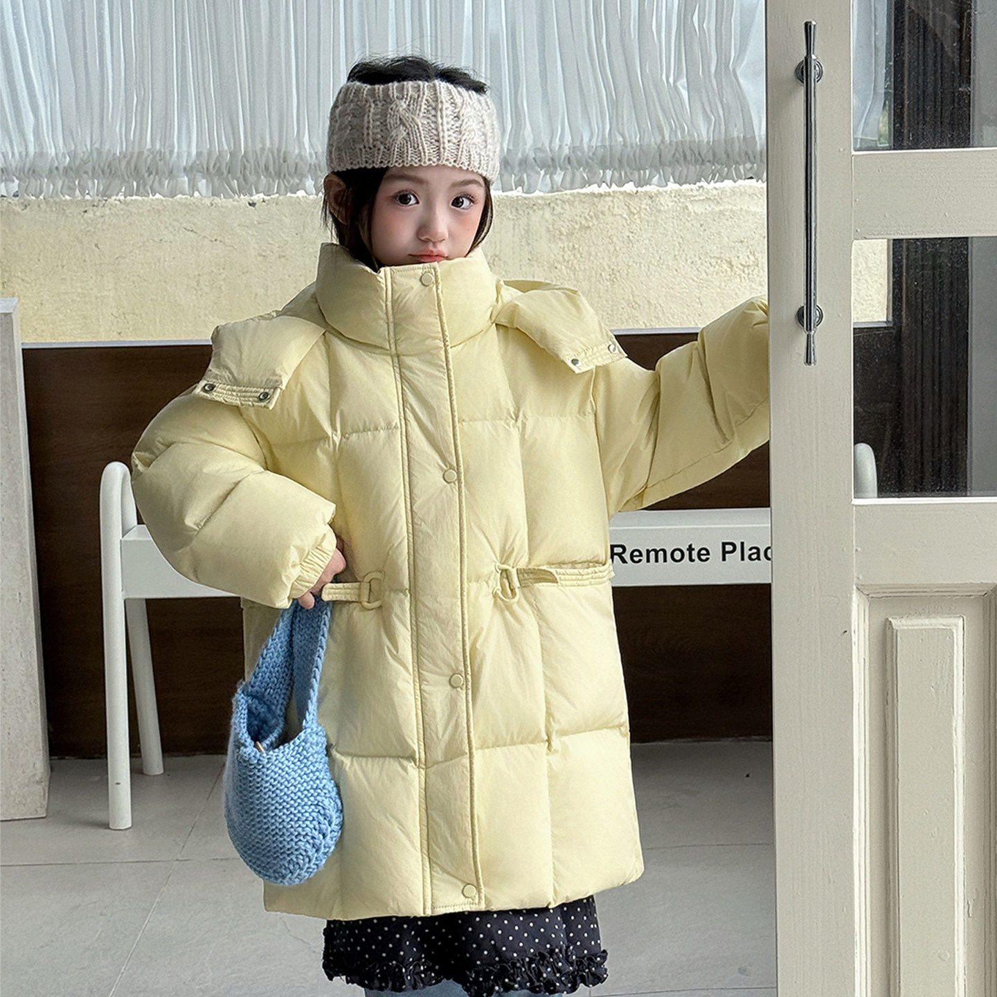 女童羽绒服冬装2025新款加厚保暖中大童宝宝中长款儿童外套洋气