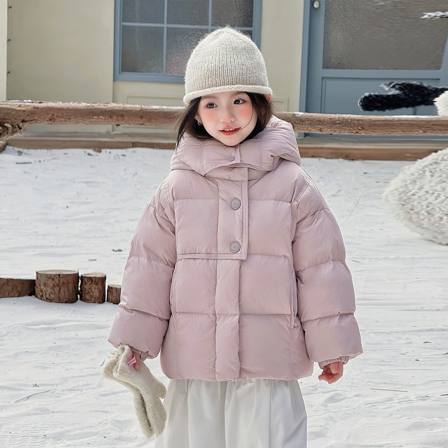 女童羽绒服短款童装外套