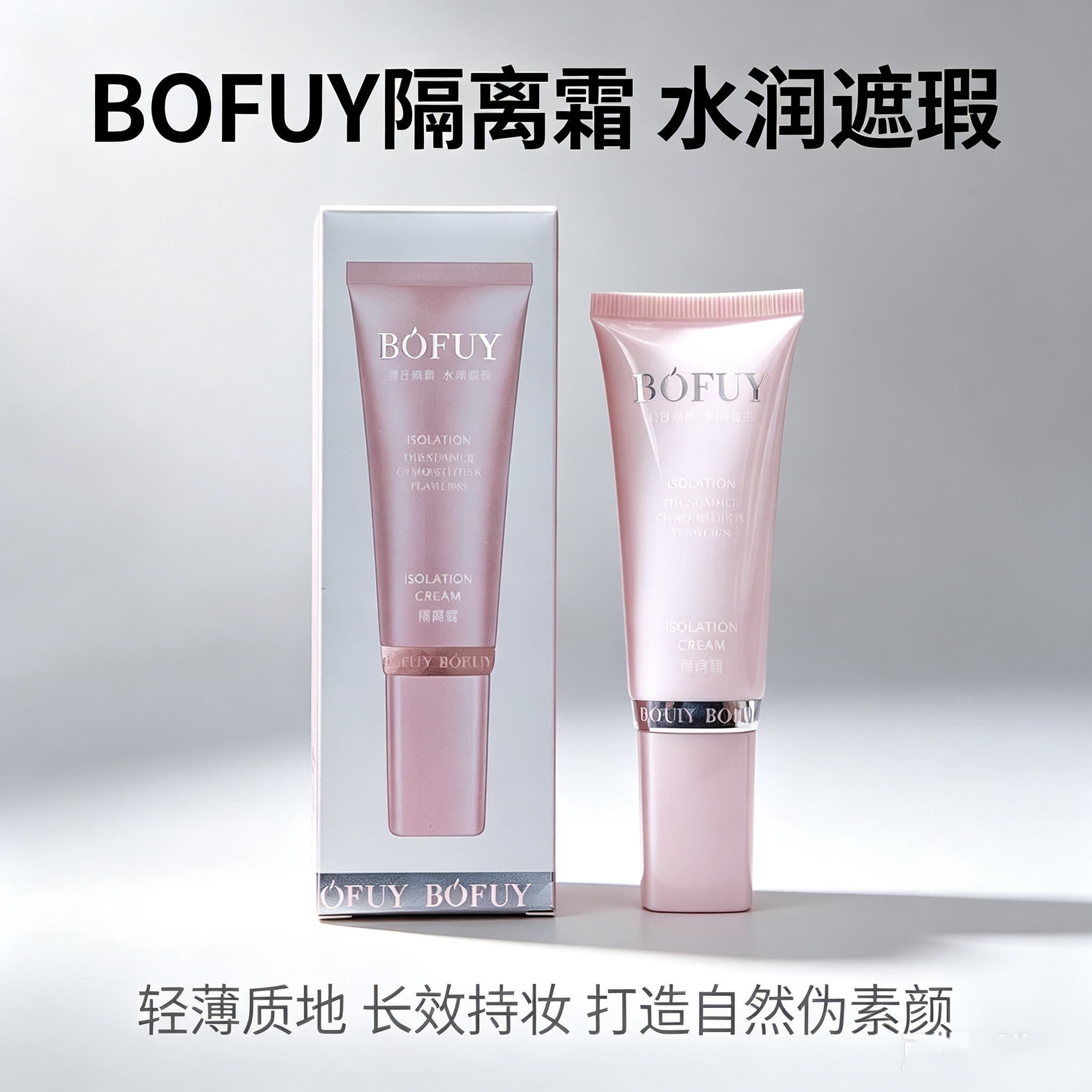 专柜正品泊妃防晒隔离BB霜妆前乳保湿补水毛孔裸妆遮瑕亮白打底液