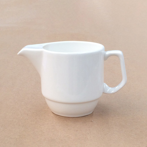 奶壶高骨瓷纯白色陶瓷器160ml