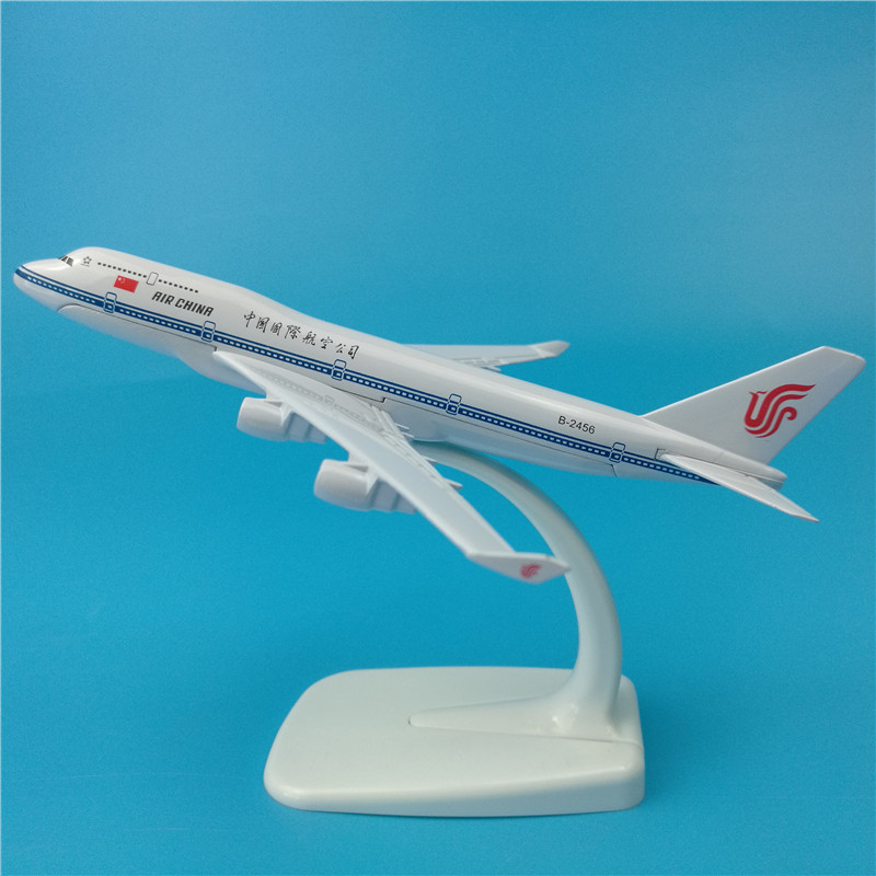 中国国际航空波音747飞机模型仿真客机合金静态摆件飞机玩具16CM