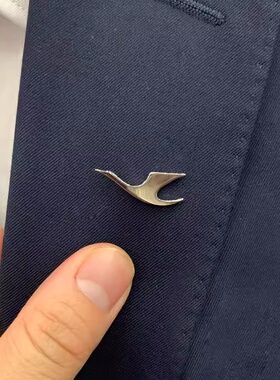 厦门航空厦航白鹭制服徽章胸章机长飞行员乘务员金属胸针