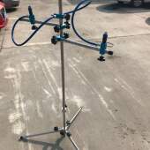 大美汽车油漆水性漆喷枪支架 吹风桶风干烘烤工具架子加重通用型