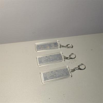 新款亚克力姓名牌保护套钥匙扣